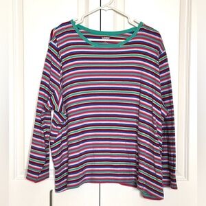 Land’s End Multicolor Striped Women's Top